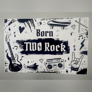 5x3ft Born Two Rock Backdrop